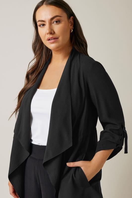 Evans EVANS Curve Black Waterfall Jacket