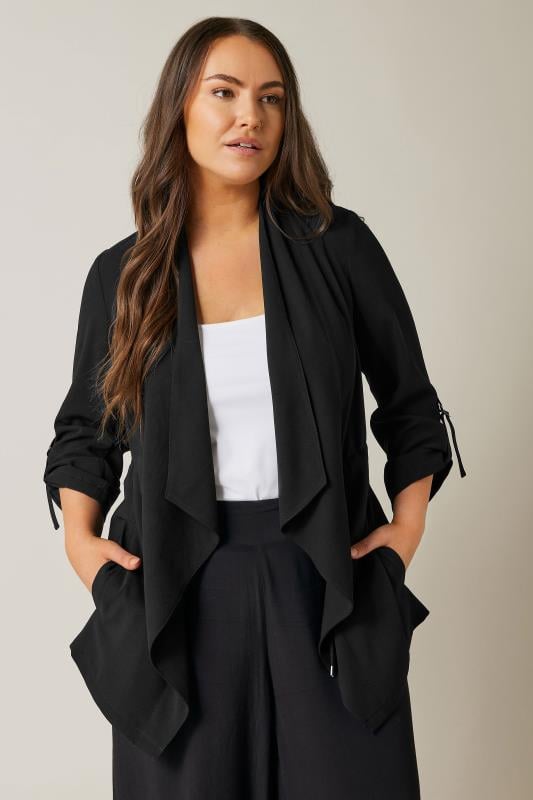 evans EVANS Curve Black Waterfall Jacket