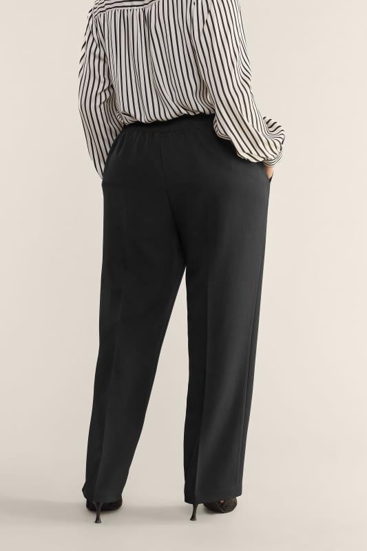 Evans EVANS Curve Black Wide Leg Trouser