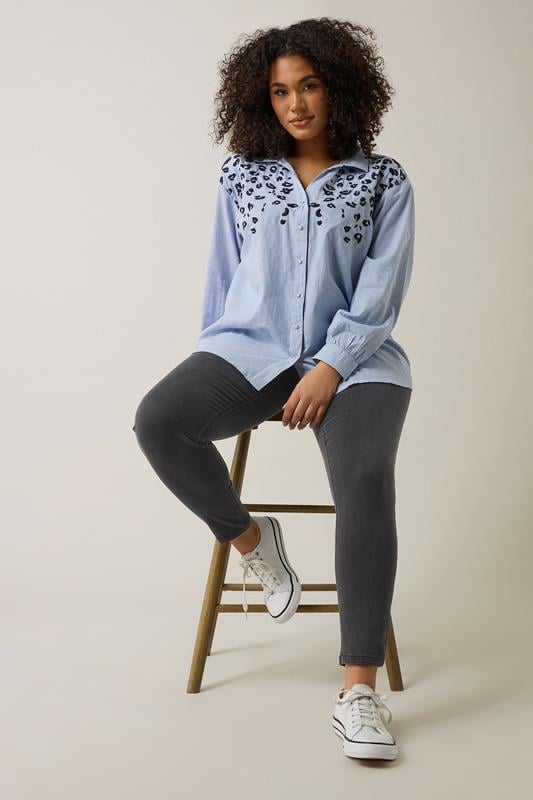 Evans EVANS Curve Charcoal Grey Skinny Jeggings