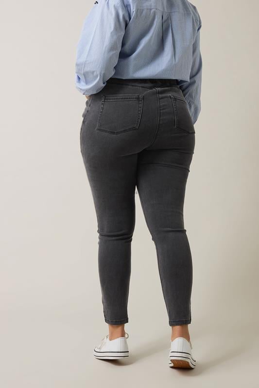 Evans EVANS Curve Charcoal Grey Skinny Jeggings