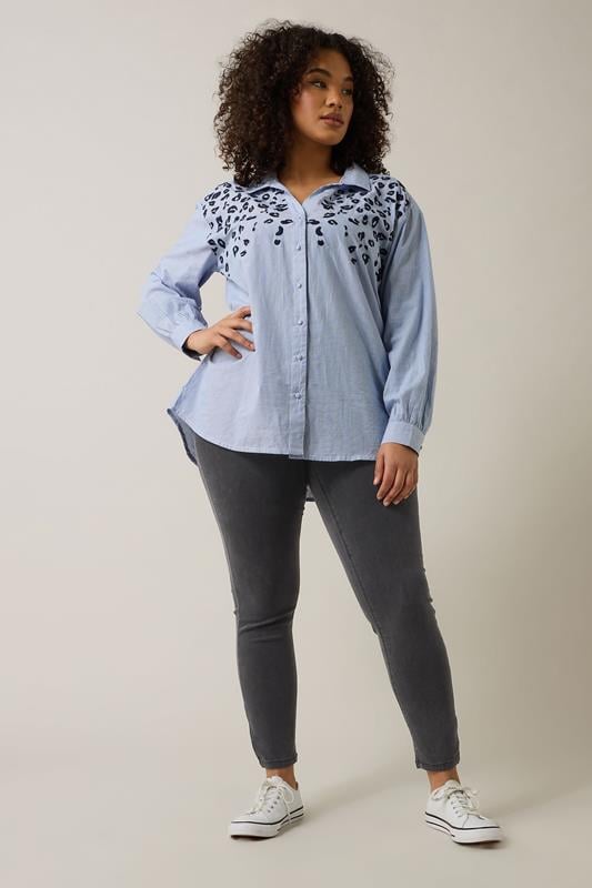 evans EVANS Curve Charcoal Grey Skinny Jeggings