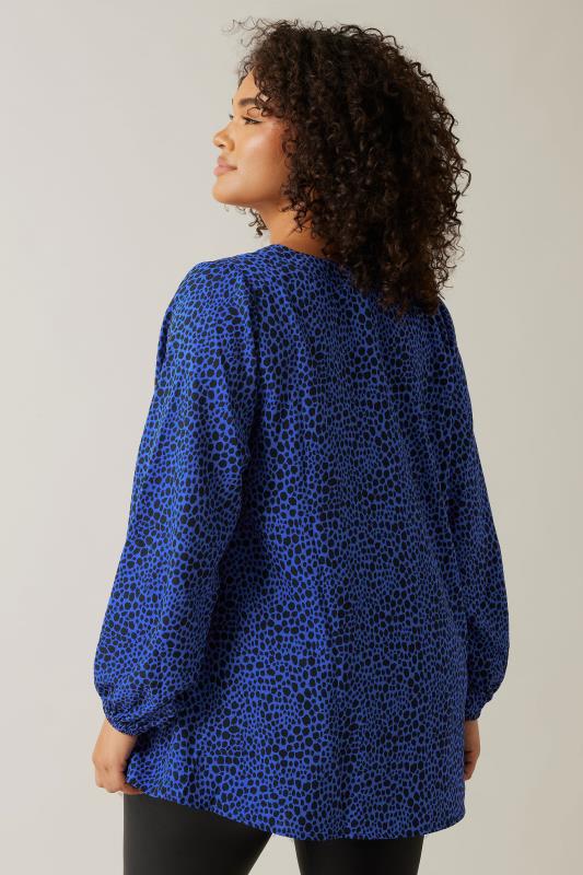 Evans EVANS Curve Cobalt Blue Spot Print Swing Top