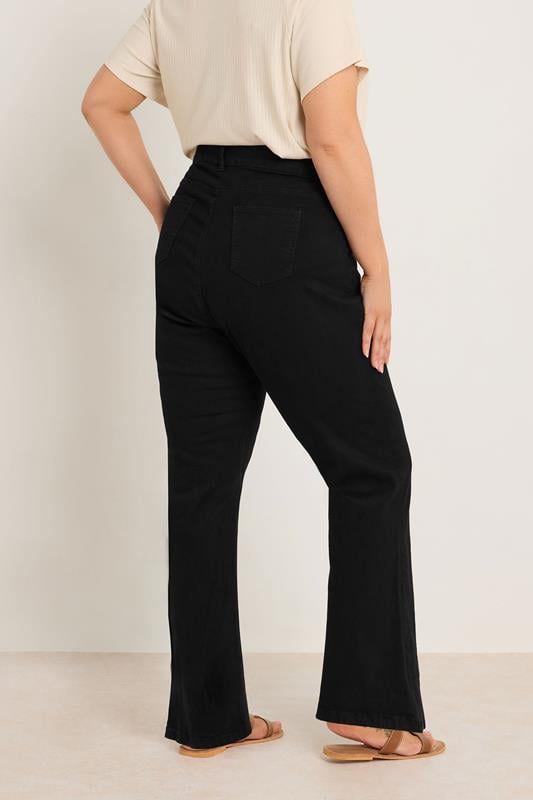 Evans EVANS Curve Fit Black Straight Leg Jeans