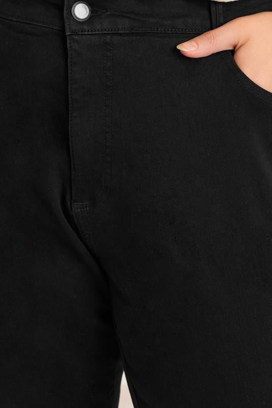 Evans EVANS Curve Fit Black Straight Leg Jeans