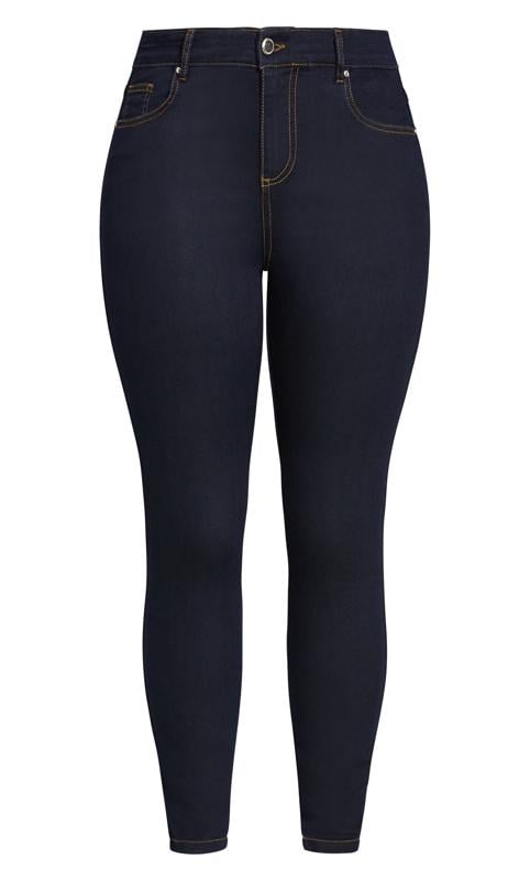 Evans EVANS Curve Fit Blue Denim Skinny Jeans