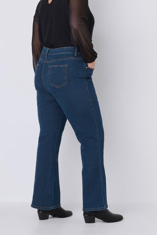 Evans EVANS Curve Fit Indigo Bootcut Jeans
