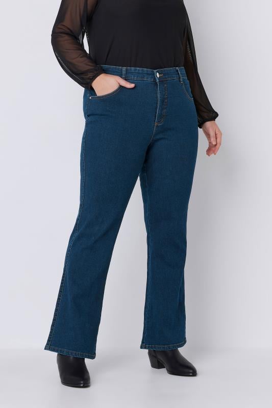 evans EVANS Curve Fit Indigo Bootcut Jeans