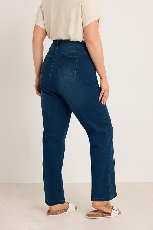 Evans EVANS Curve Fit Indigo Straight Leg Jeans