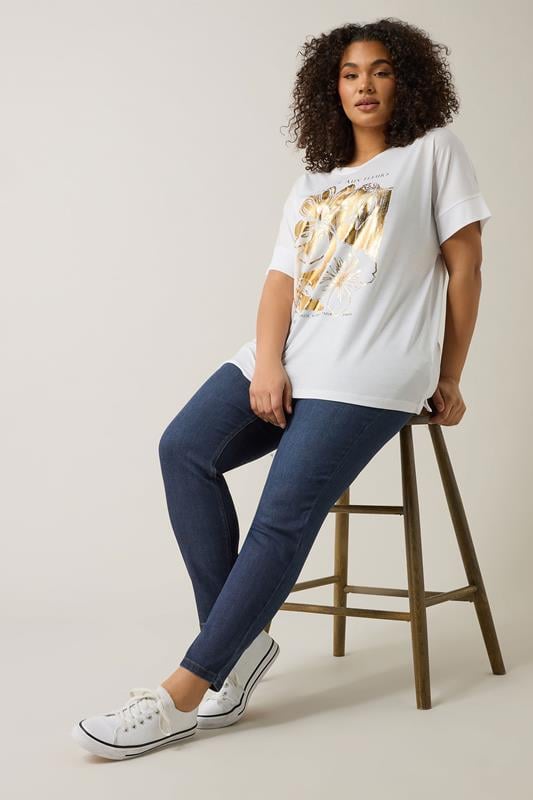 Evans EVANS Curve Indigo Blue Skinny Jeggings