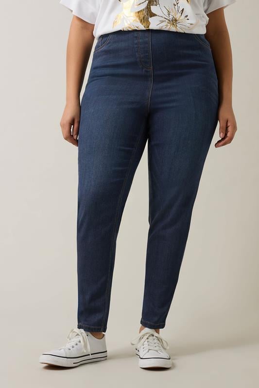 Evans EVANS Curve Indigo Blue Skinny Jeggings