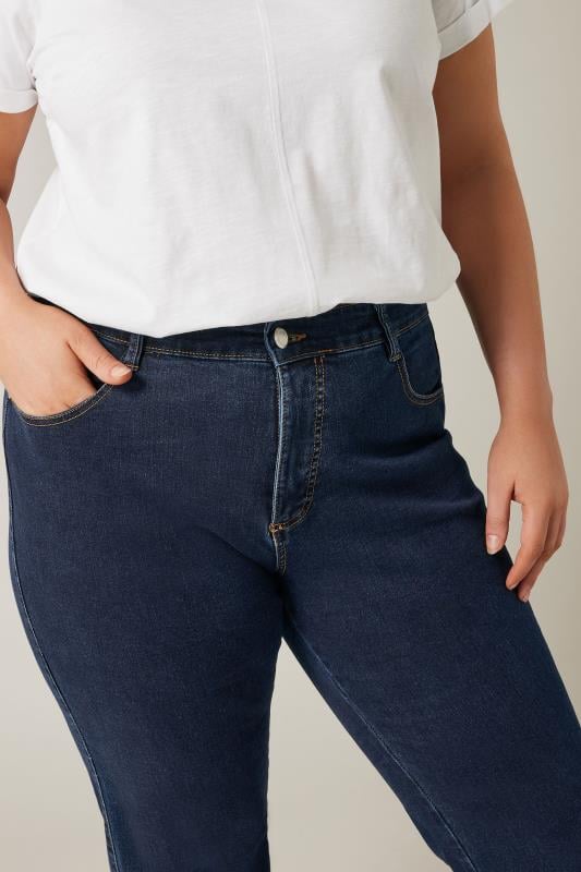 Evans EVANS Curve Indigo Blue Straight Leg Jean