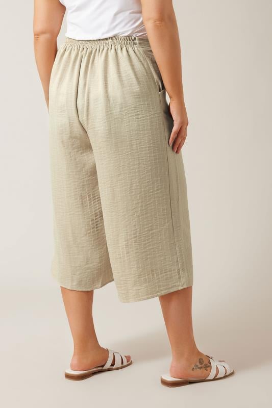 Evans EVANS Curve Natural Brown Wide Leg Culottes