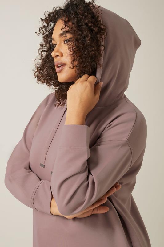 Evans EVANS Curve Pink Luxe Drawstring Hoodie