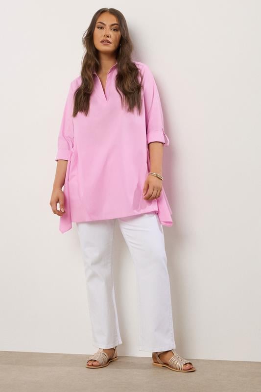 Evans EVANS Curve Pink Overhead Shirt