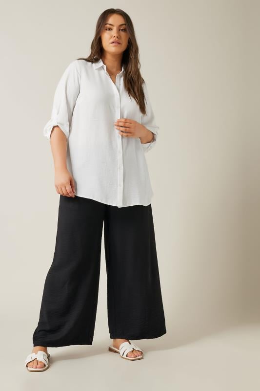 Evans EVANS Curve White Tab Sleeve Shirt