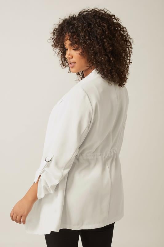 Evans EVANS Curve White Waterfall Jacket