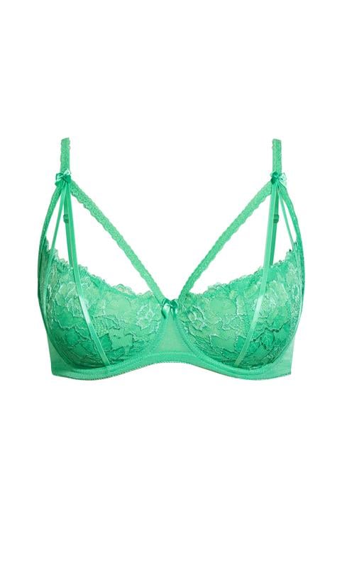 Evans Evans Green Strappy Lace Bra