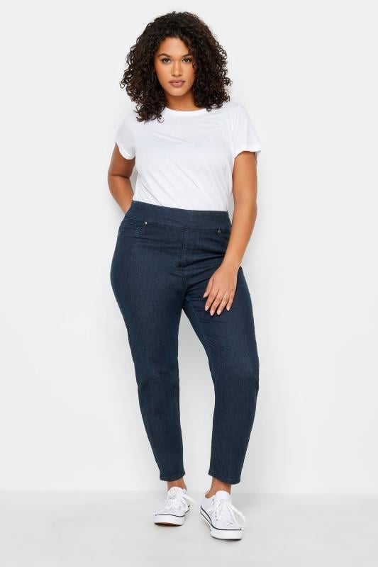 Evans Evans Indigo Blue Denim Straight Leg Jeans