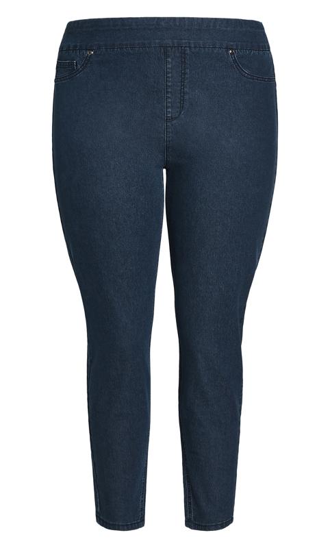 Evans Evans Indigo Blue Denim Straight Leg Jeans