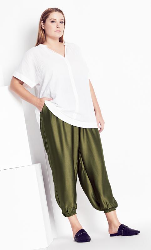 Evans Evans Khaki Relaxed Class Trouser