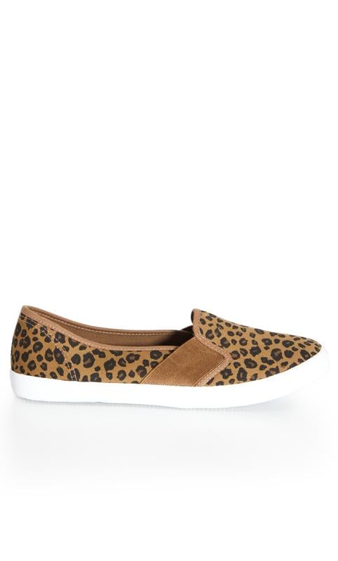 Evans Evans Leopard Print Slip On Shoes