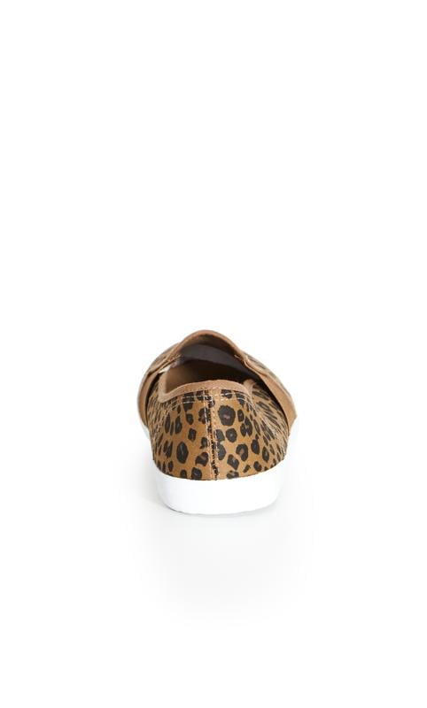 Evans Evans Leopard Print Slip On Shoes