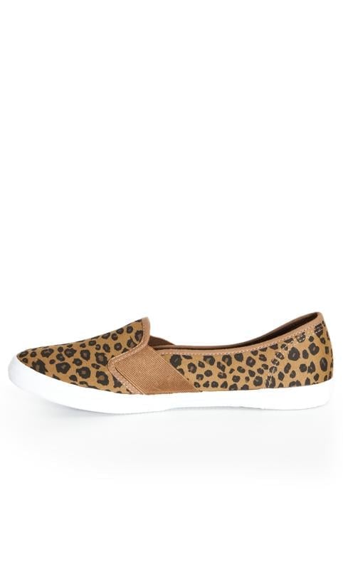 Evans Evans Leopard Print Slip On Shoes