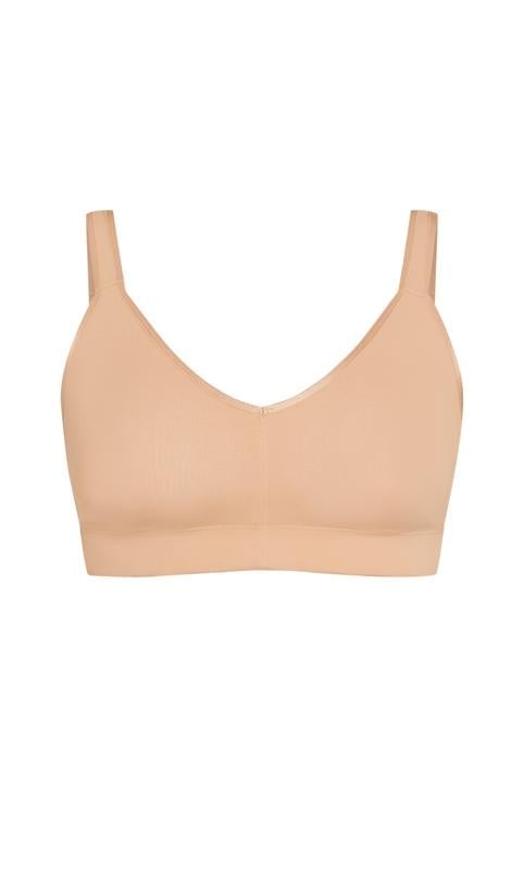 Evans Evans Neutral Comfort Cotton Non-Wired Bra