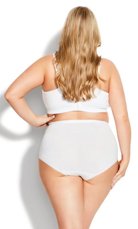 Evans Evans White Comfort Cotton Non-Wired Bra