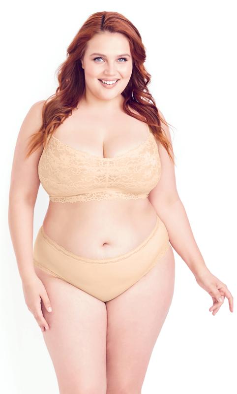 evans Hips & Curves Nude Full Coverage Bralette