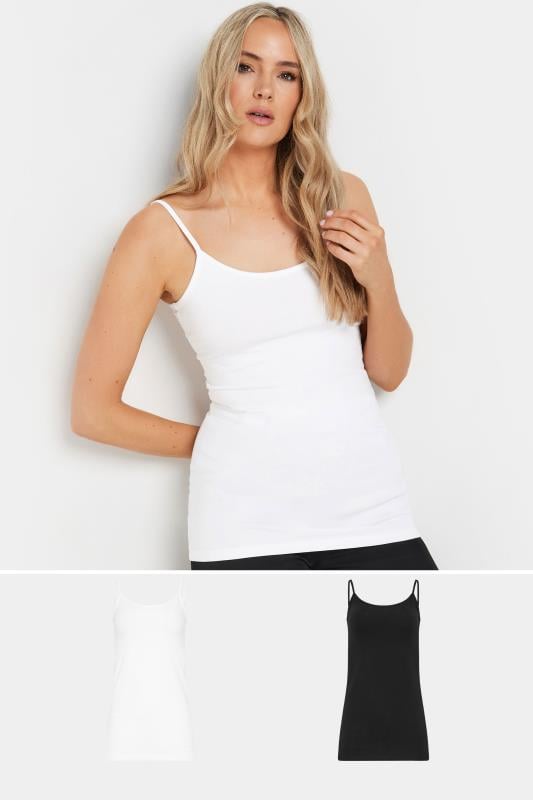 evans LTS 2 PACK Tall Black & White Cami Vest Tops