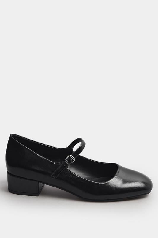 Evans LTS Black Mary Jane Heels In Standard Fit