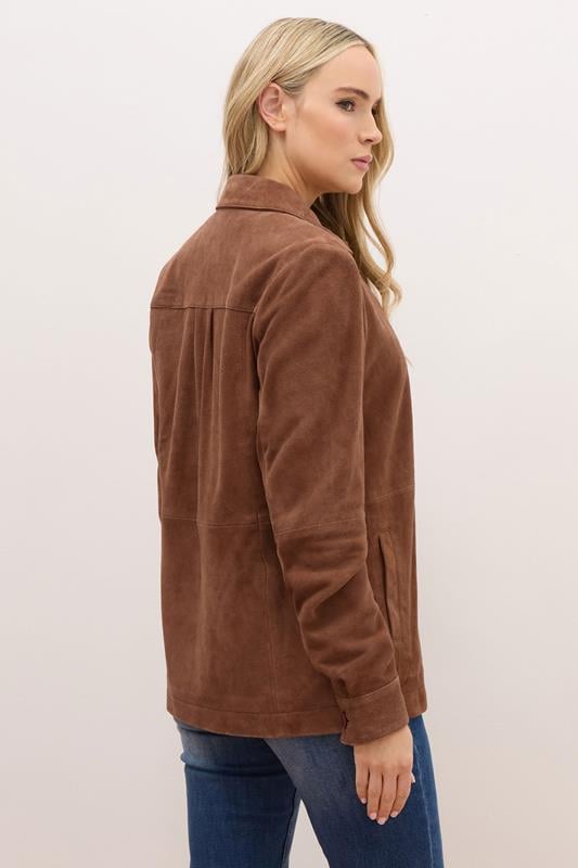Evans LTS PREMIUM Tall Brown Suede Jacket