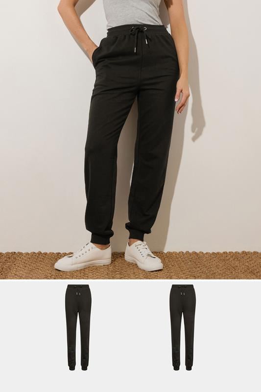 evans LTS Tall 2 PACK Black Basic Joggers