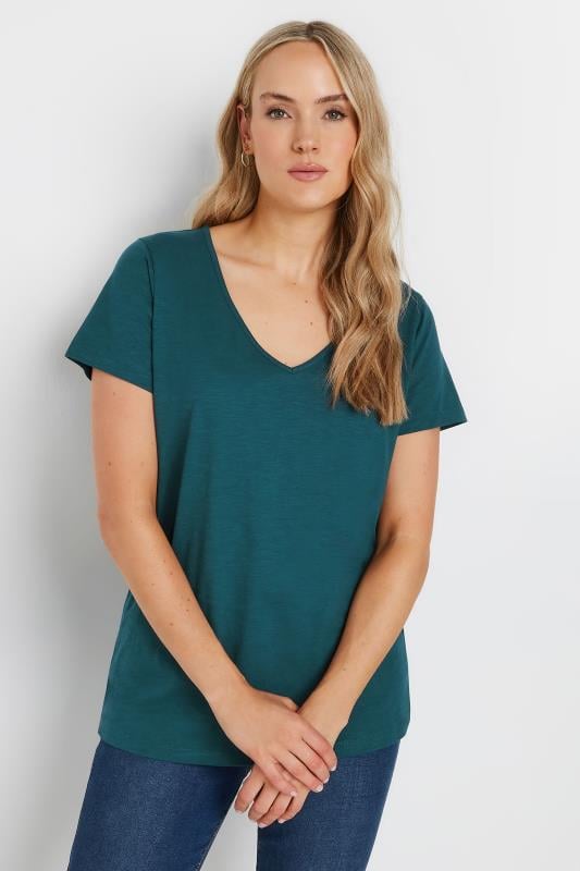 Evans LTS Tall 3 Pack Red & Green V-Neck T-Shirts
