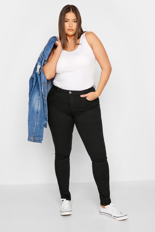 Evans LTS Tall Black AVA Stretch Skinny Jeans