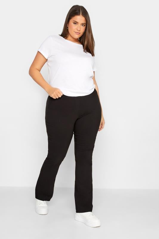 evans LTS Tall Black Bootcut Trousers