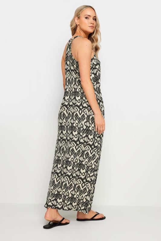 Evans LTS Tall Black & Brown Aztec Print Maxi Dress
