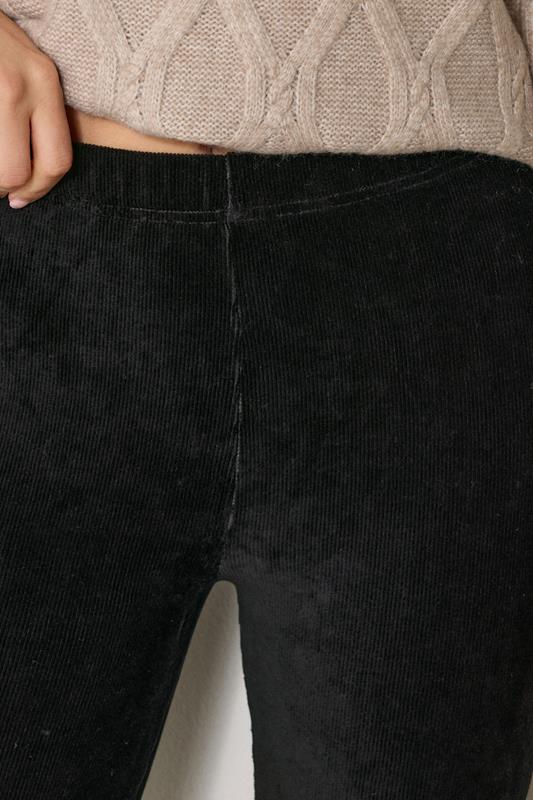 Evans LTS Tall Black Cord Flared Leggings