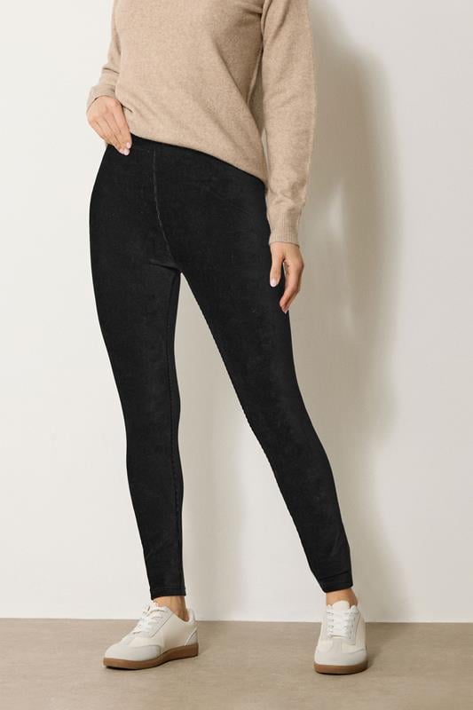 Evans LTS Tall Black Cord Skinny Leggings