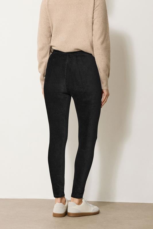 Evans LTS Tall Black Cord Skinny Leggings