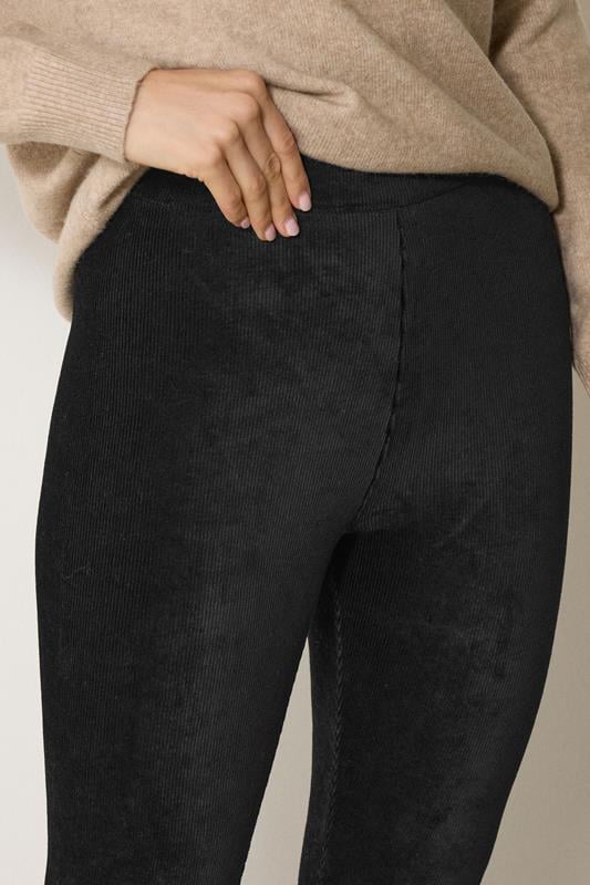 Evans LTS Tall Black Cord Skinny Leggings