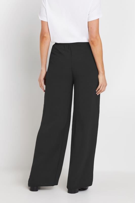 Evans LTS Tall Black Crepe Wide Leg Trousers