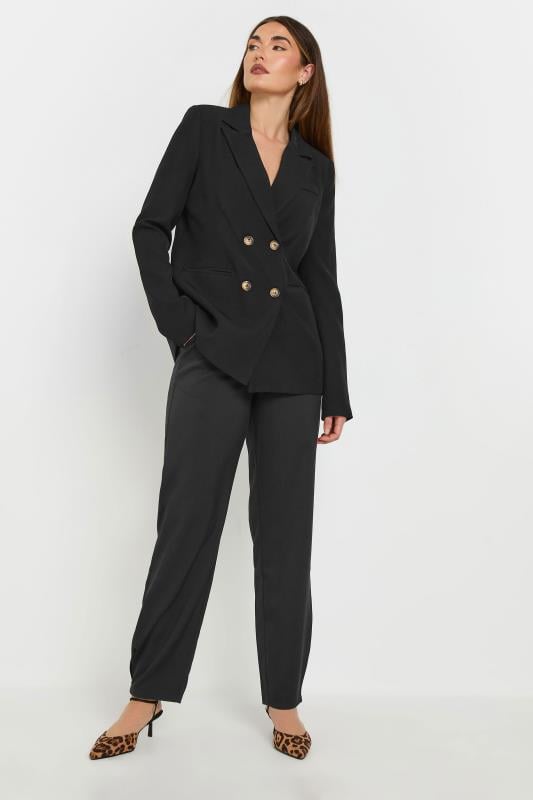 Evans LTS Tall Black Double Breasted Blazer Jacket