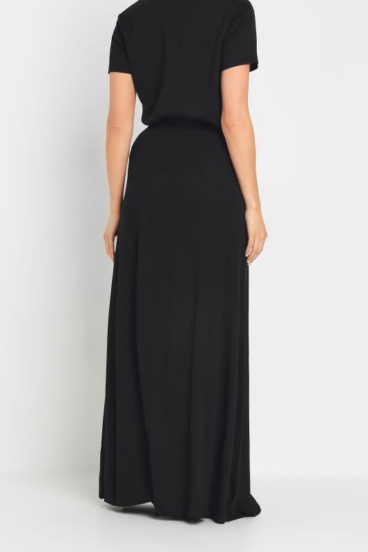 Evans LTS Tall Black Fit & Flare Stretch Maxi Skirt