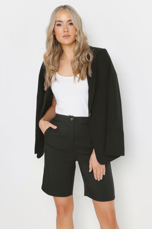 Evans LTS Tall Black Formal Bermuda Shorts