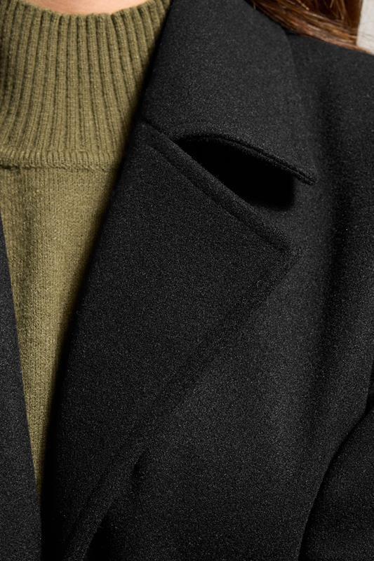 Evans LTS Tall Black Formal Midi City Coat