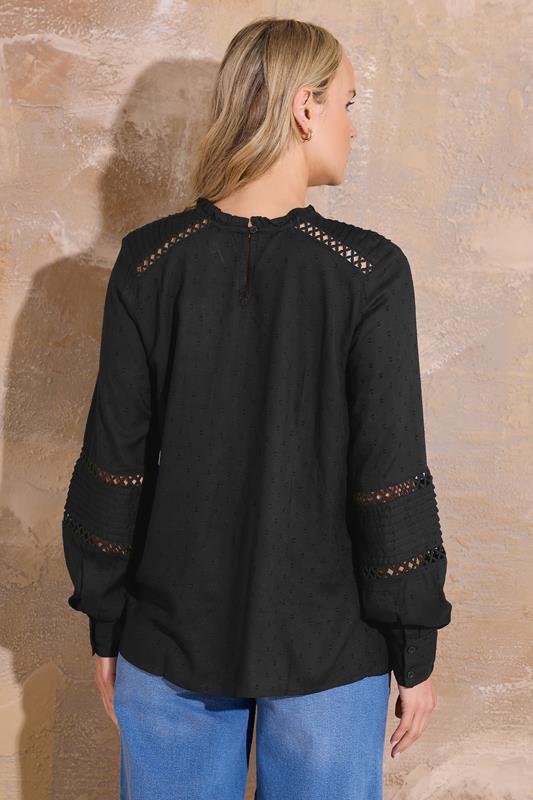 Evans LTS Tall Black Ladder Trim Shirt