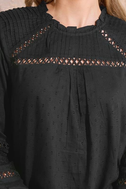Evans LTS Tall Black Ladder Trim Shirt
